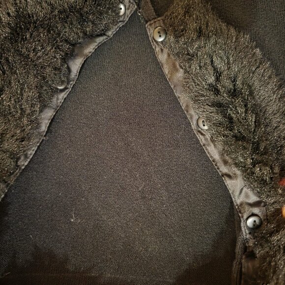 Merona Faux Fur Collar Sweater - Picture 3 of 5